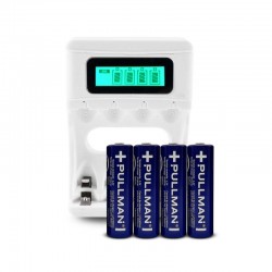 Pack avec Chargeur et Piles Rechargeables POWERSET AA de Pullman