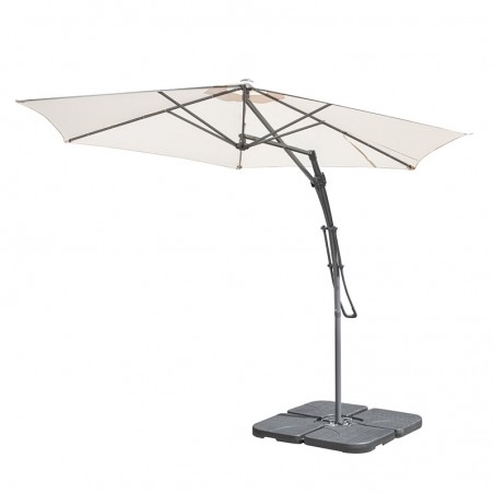 PARASOL DÉPORTÉ EN POLYESTER 3M MODÈLE SUMMER BEIGE PULLMAN