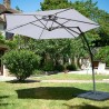 PARASOL DÉPORTÉ GRIS EN POLYESTER 3M MODÈLE SUMMER PULLMAN