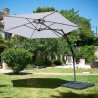 PARASOL DÉPORTÉ GRIS EN POLYESTER 3M MODÈLE SUMMER PULLMAN