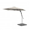 PARASOL DÉPORTÉ TAUPE EN POLYESTER AVEC LED 3M SOLED PULLMAN