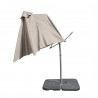 PARASOL DÉPORTÉ TAUPE EN POLYESTER AVEC LED 3M SOLED PULLMAN