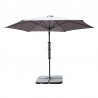 PARASOL DÉPORTÉ EN POLYESTER AVEC LED 3M SOLED GRIS PULLMAN