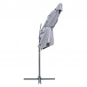 PARASOL DÉPORTÉ EN POLYESTER AVEC LED 3M SOLED GRIS PULLMAN