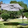 PARASOL DÉPORTÉ EN POLYESTER AVEC LED 3M SOLED GRIS PULLMAN